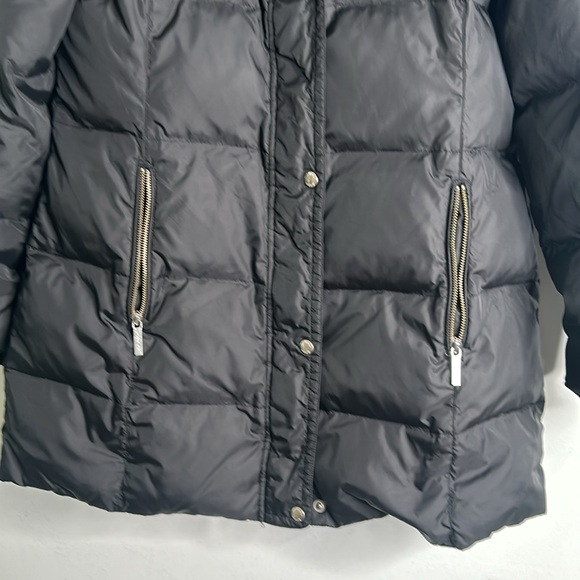 Michael kors black puffer jacket size medium outerwear thick warm - Picture 2 of 11